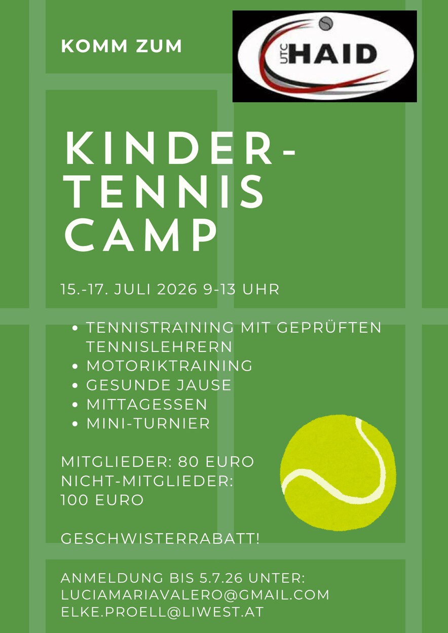 Kinder Tenniscamp 2026